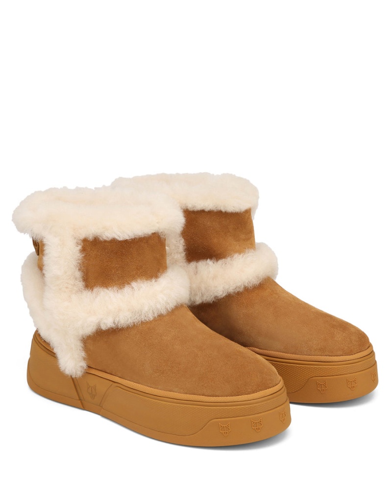 Kozaki Naked Wolfe K-01 Shearling Męskie Brązowe | PXE1392JE