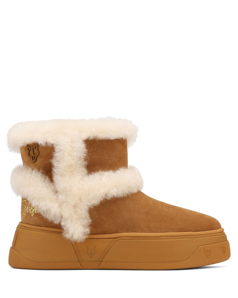 Kozaki Naked Wolfe K-01 Shearling Męskie Brązowe | PXE1392JE