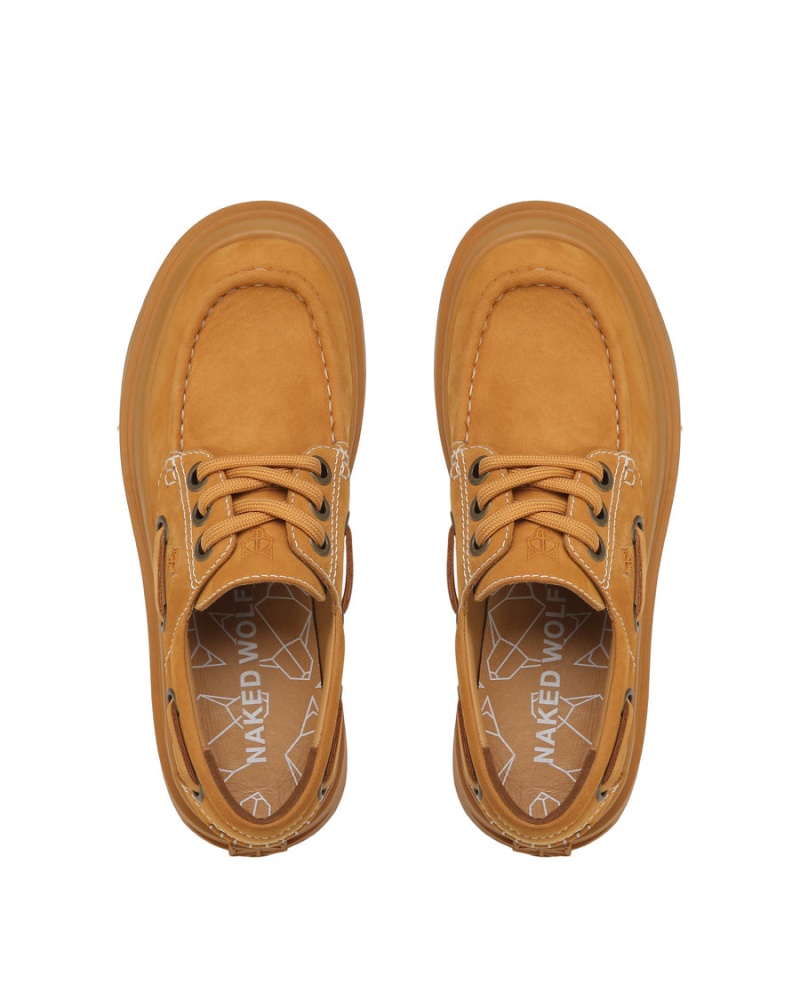 Loafersy Naked Wolfe Dock Męskie Brązowe | UUY1526RL