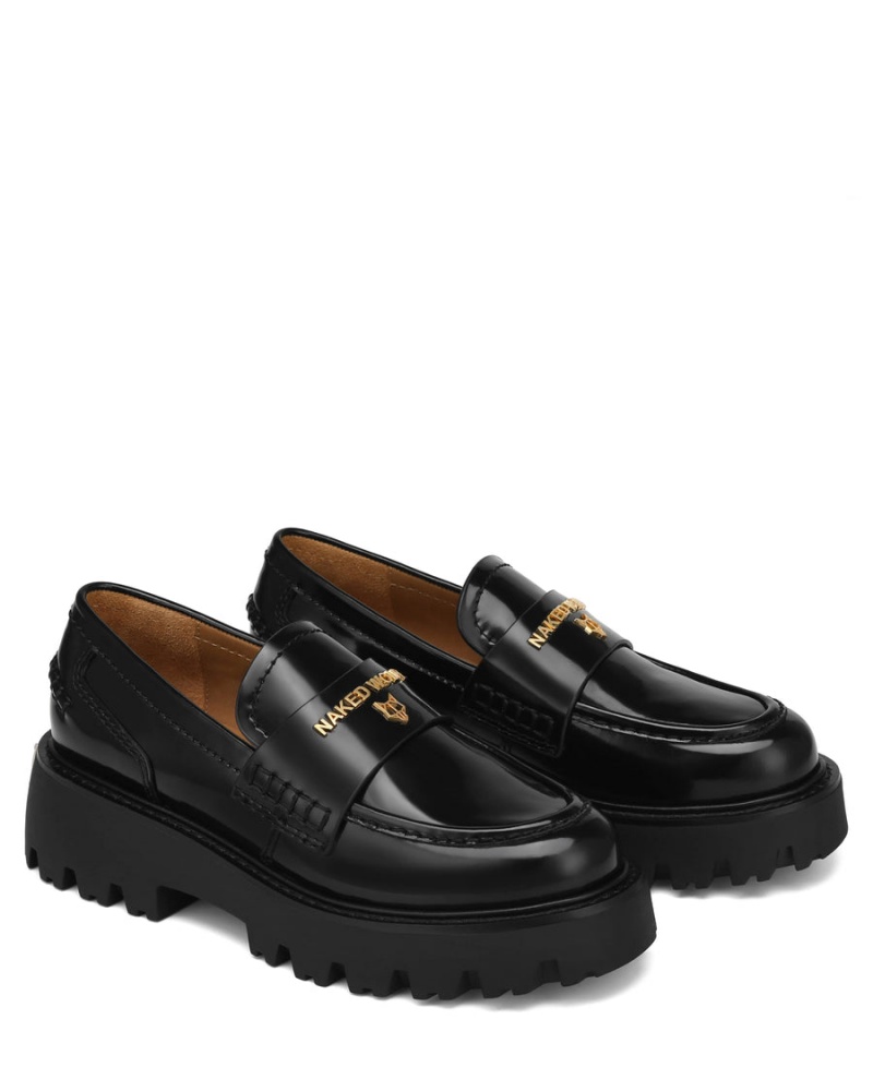 Loafersy Naked Wolfe Flawed Box Damskie Czarne | ATI5378ND